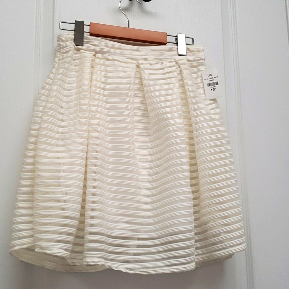Cream Layered Skirt
